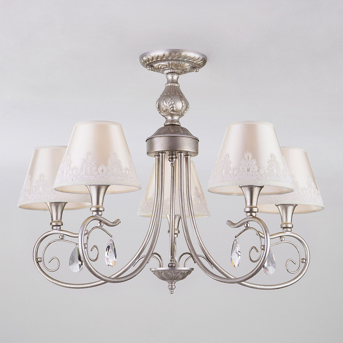 Люстра Eurosvet 60069/5 серебро