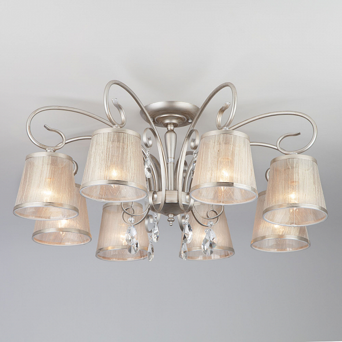 Люстра Eurosvet 60065/8 серебро