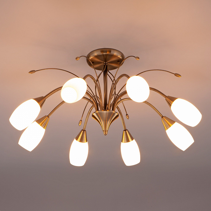 Люстра Eurosvet 30280/8 античная бронза