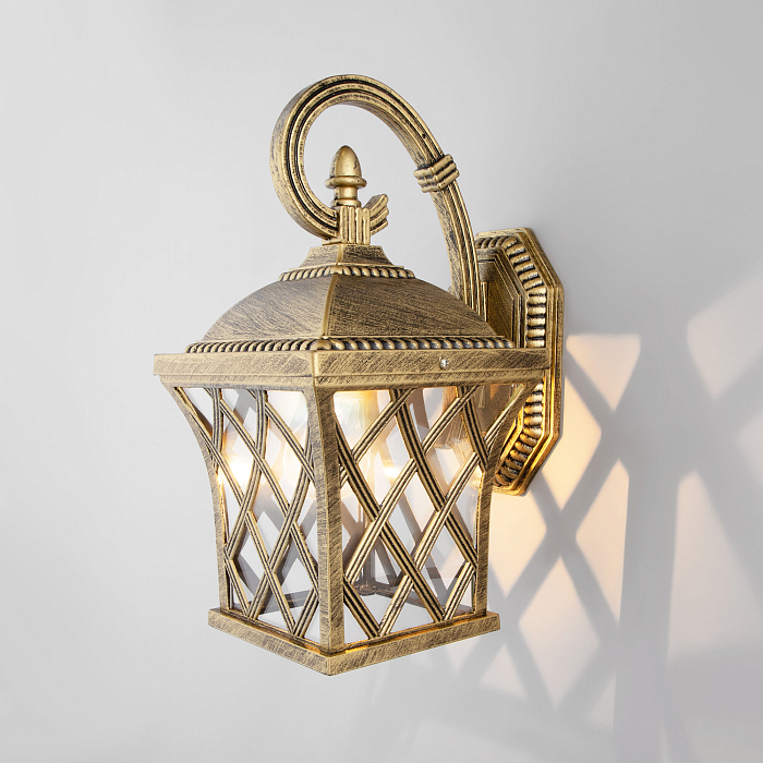 Уличный светильник Elektrostandard Cassiopeya D черное золото