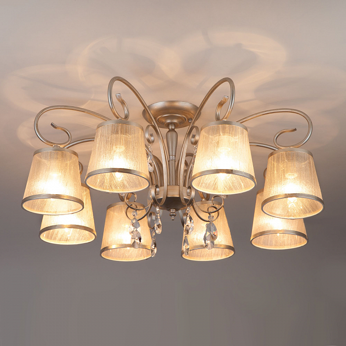 Люстра Eurosvet 60065/8 серебро