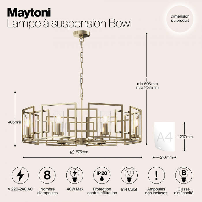 Светильник Maytoni H009PL-08G