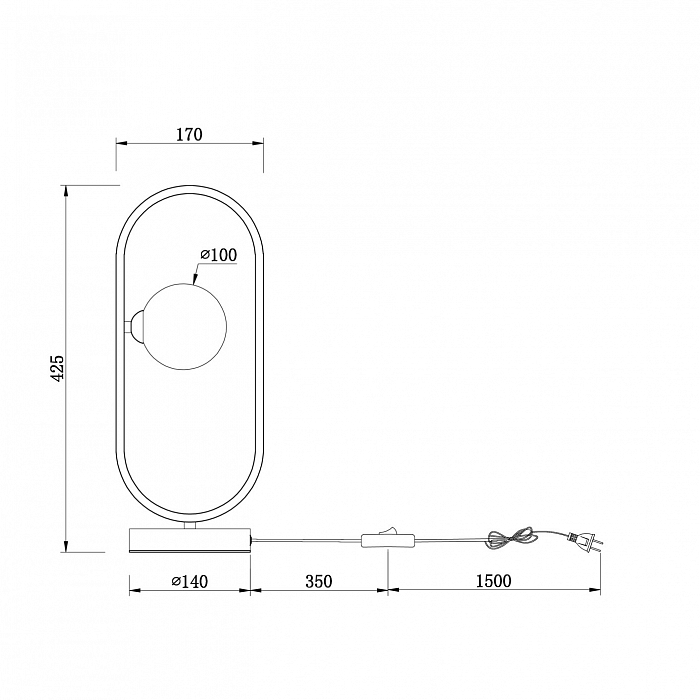 Настольная лампа Freya FR5233TL-01BS