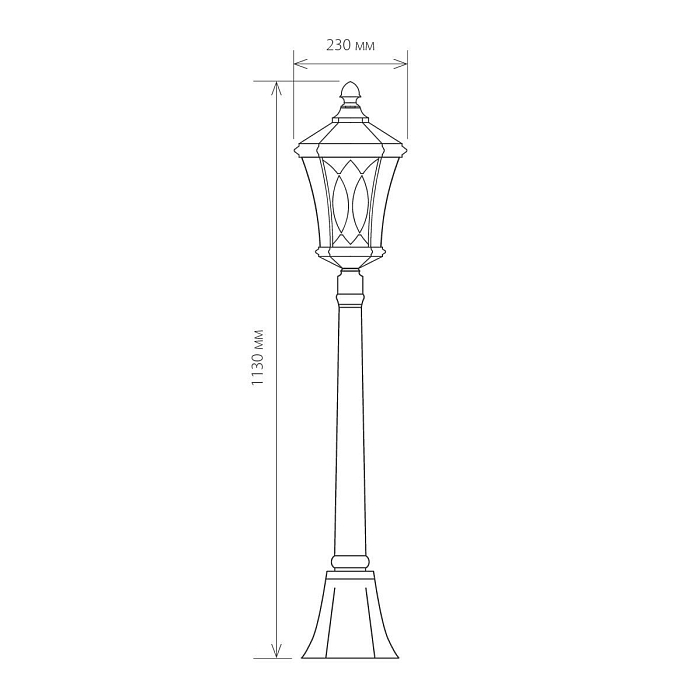 Уличный светильник Elektrostandard GLXT-1450F капучино