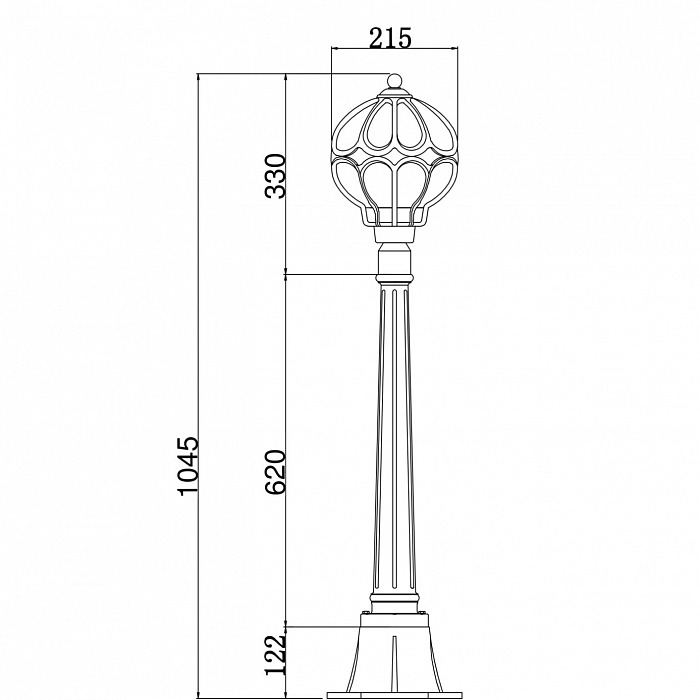 Уличный светильник Outdoor O023FL-01G