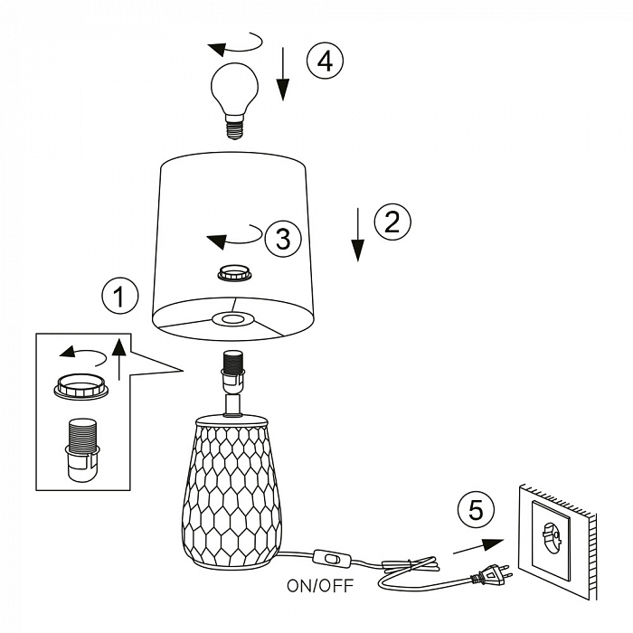 Настольная лампа Rivoli 7071-502
