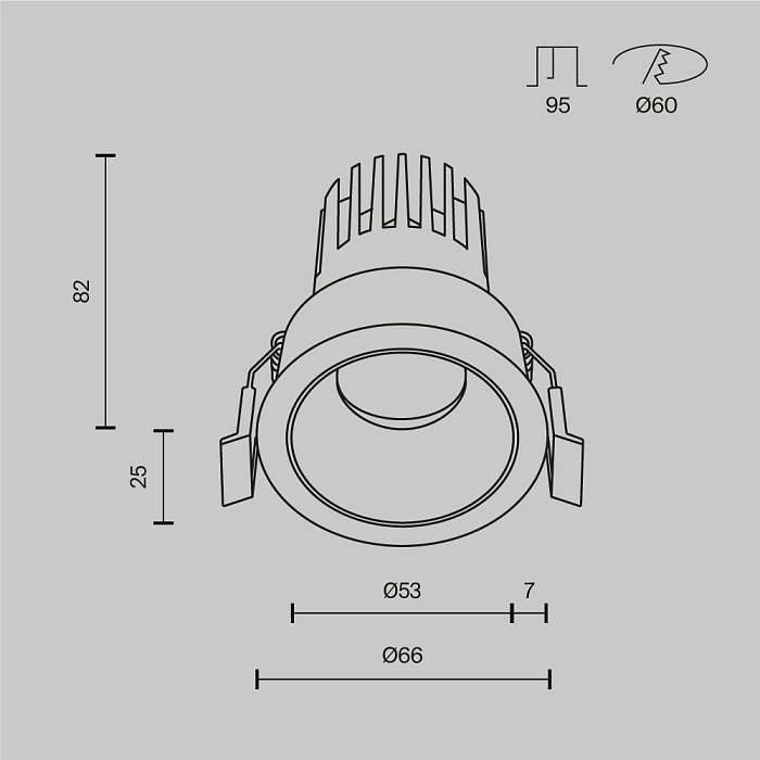 Technical DL123-10W-3K-B