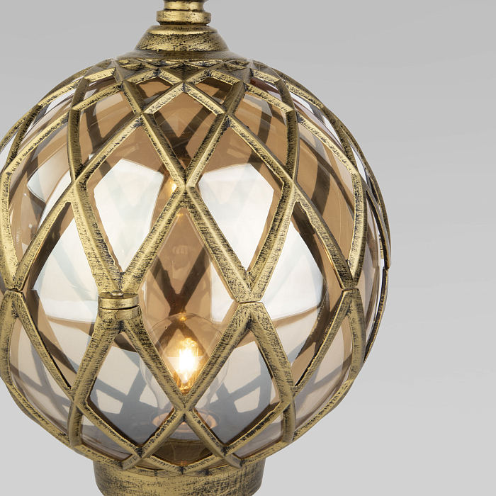 Уличный светильник Elektrostandard Sirius S черное золото