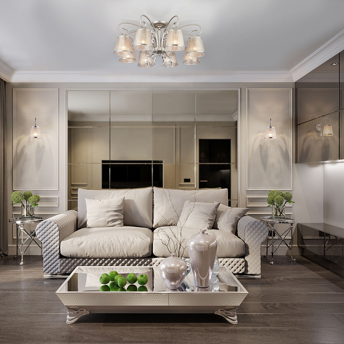 Люстра Eurosvet 60065/8 серебро