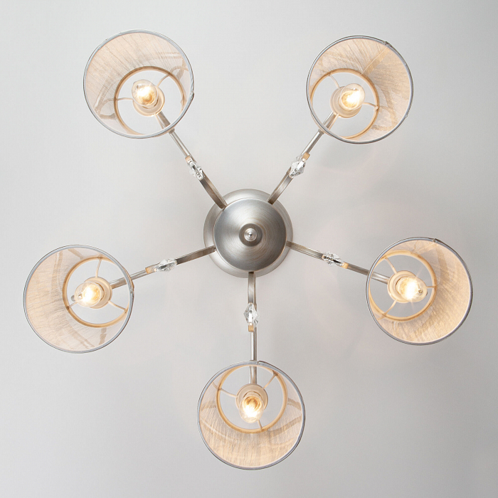 Люстра Eurosvet 60065/5 серебро